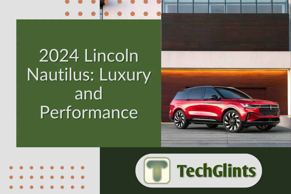 2024 Lincoln Nautilus luxury SUV parked in front of a modern building, highlighting its sleek red exterior and stylish design.